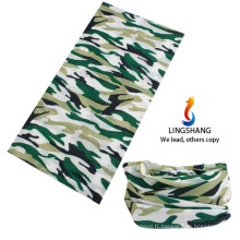 LINGSHANG polyester bandana custom bandanas multifonctionnel sans soudure